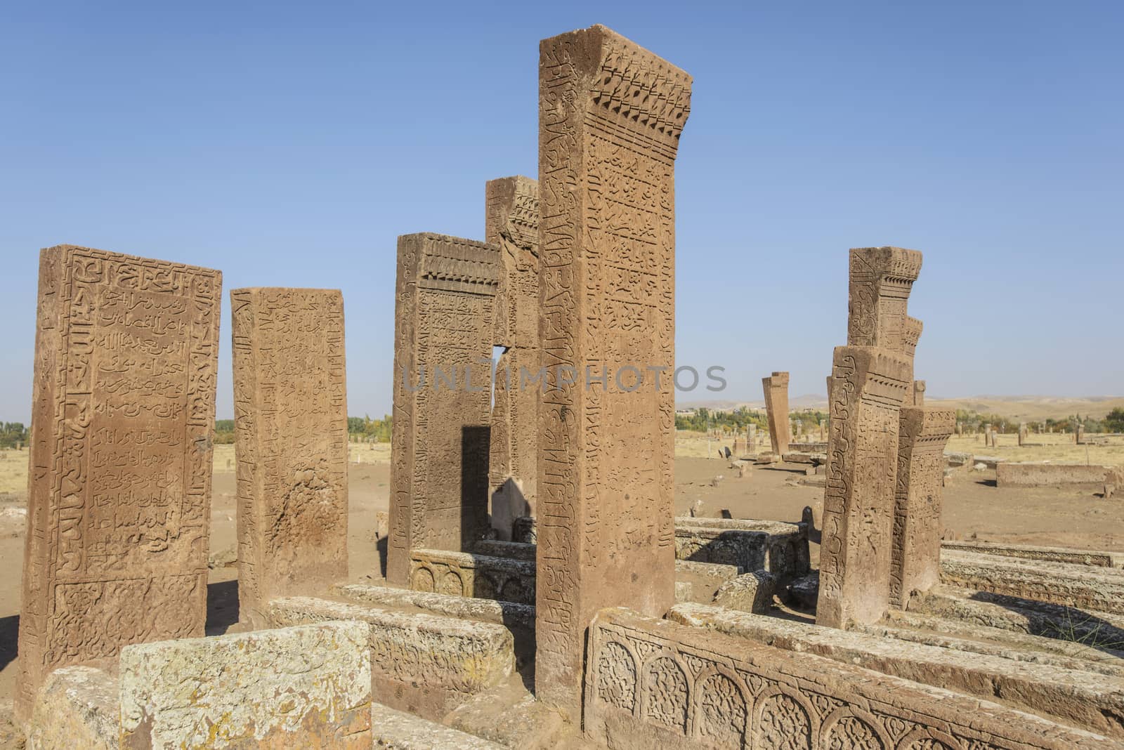 Tombstones of seljuks in Ahlat turkey by emirkoo