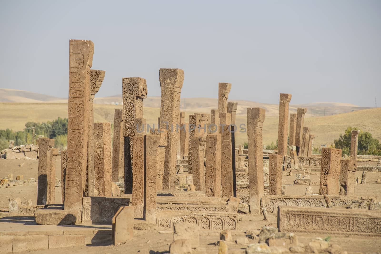 Tombstones of seljuks in Ahlat turkey by emirkoo