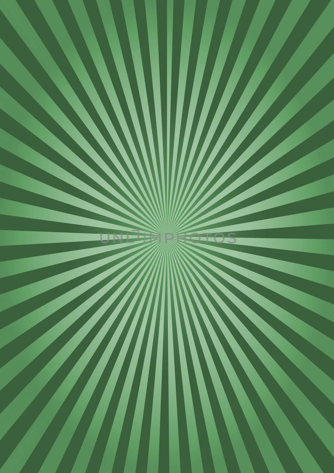 Abstract green bright striped background with sunburst