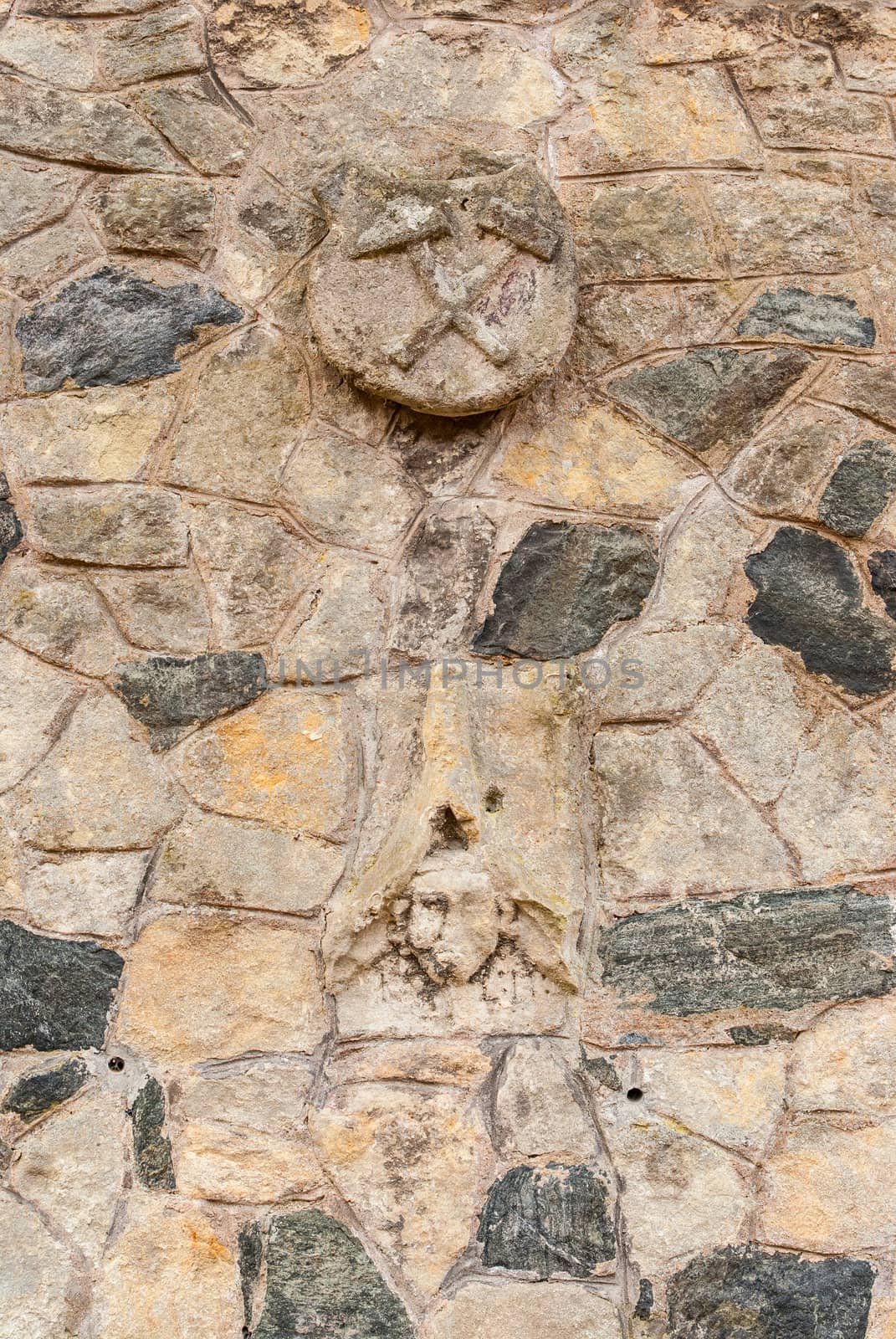 Part of a stone wall.  Kutna Hora, Czech Republic by Zhukow