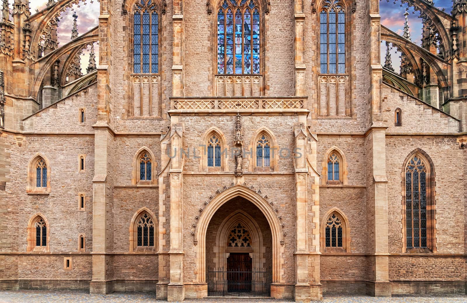 St. Barbara gothic cathedral in Kutna Hora, Bohemia by Zhukow