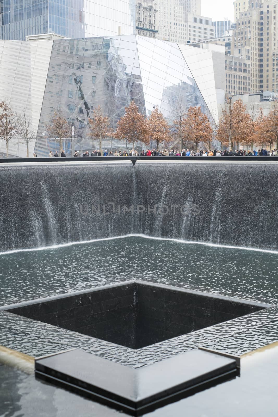 NEW YORK, US - NOVEMBER 22: 9/11 memorial memorial commemorating the victims of terrorist attacks. November 22, 2013 in New York.