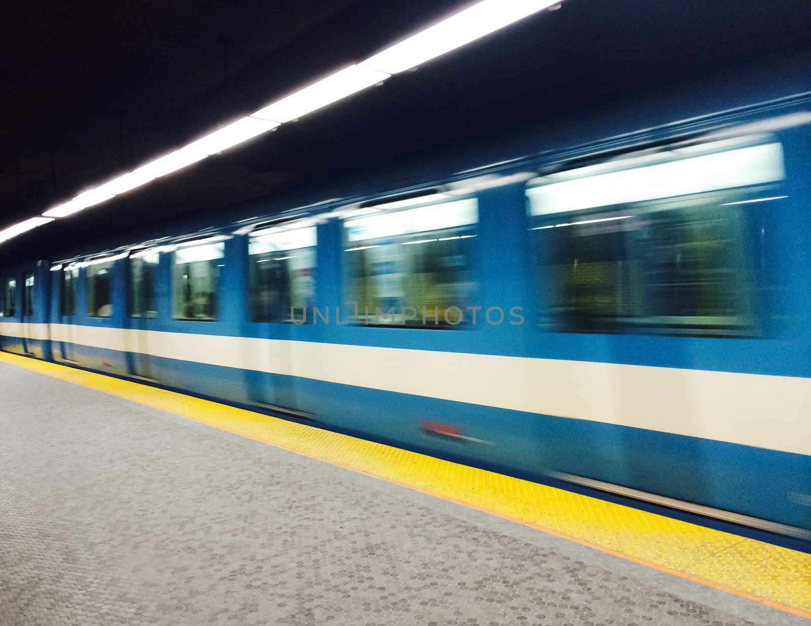 Subway train in Montreal by anikasalsera