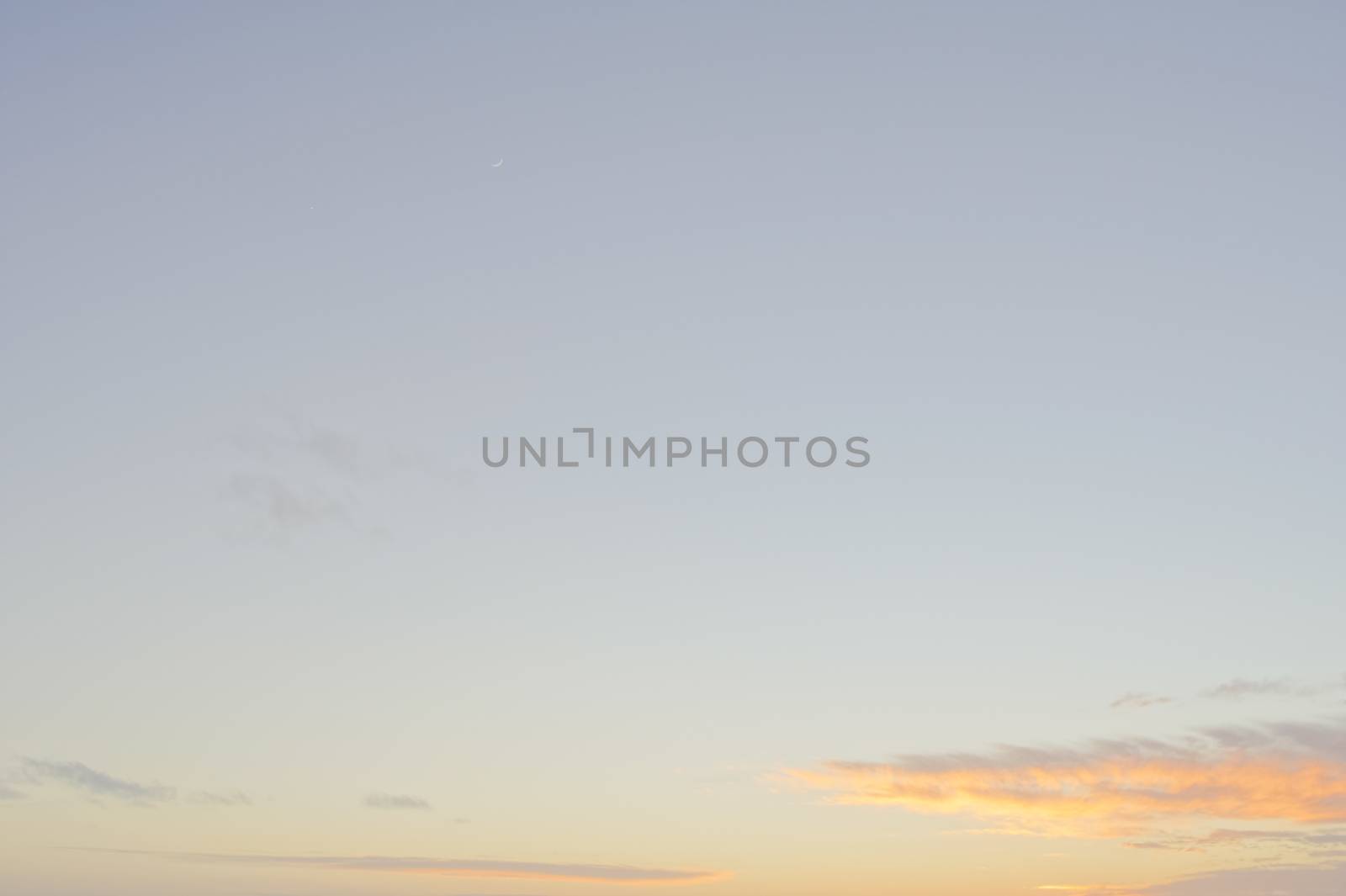 HDR Colred Sunrise Clouds over the Atlantic Ocean in Tenerife Canary Islands