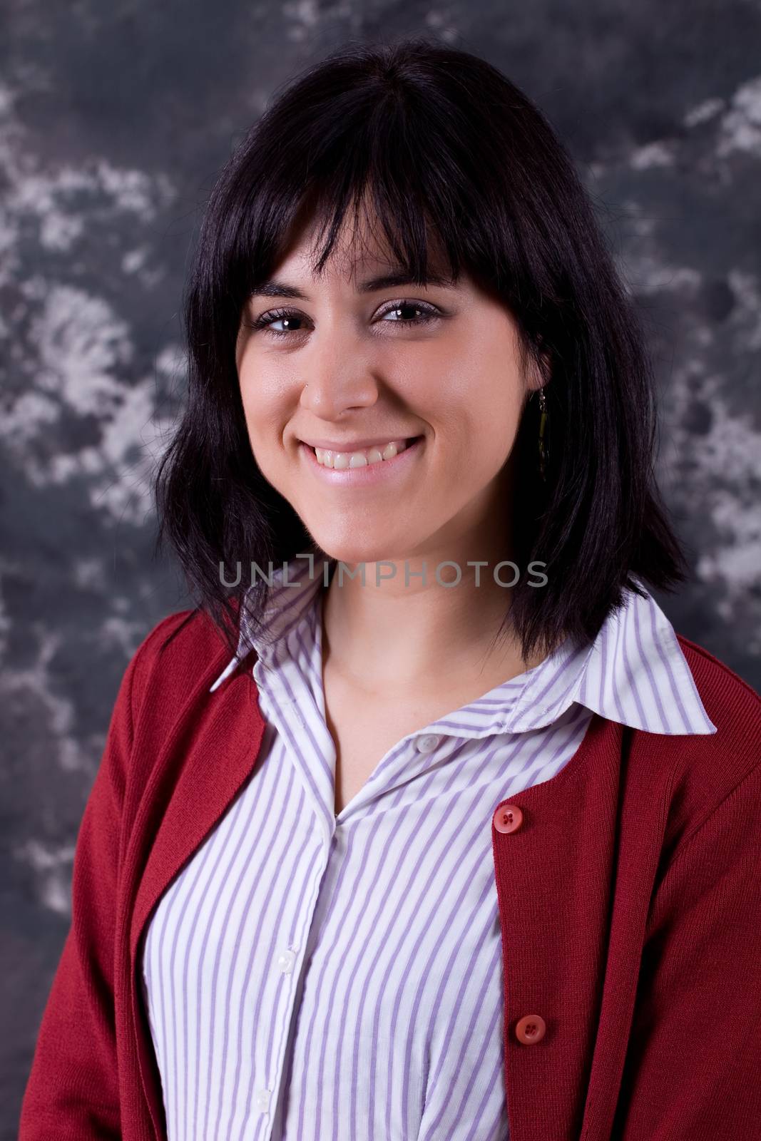 an young beautiful woman close up portrait