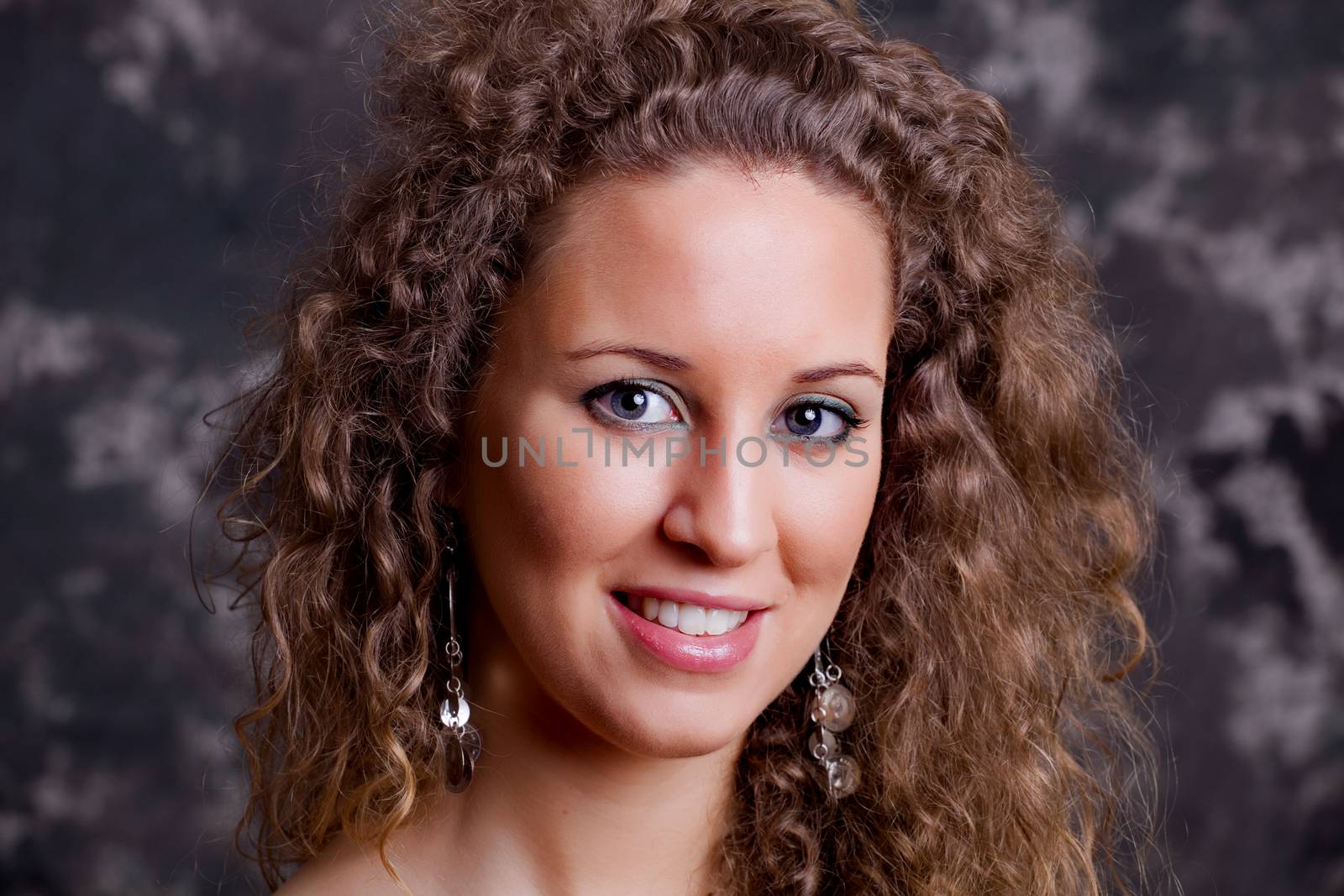 an young beautiful woman close up portrait