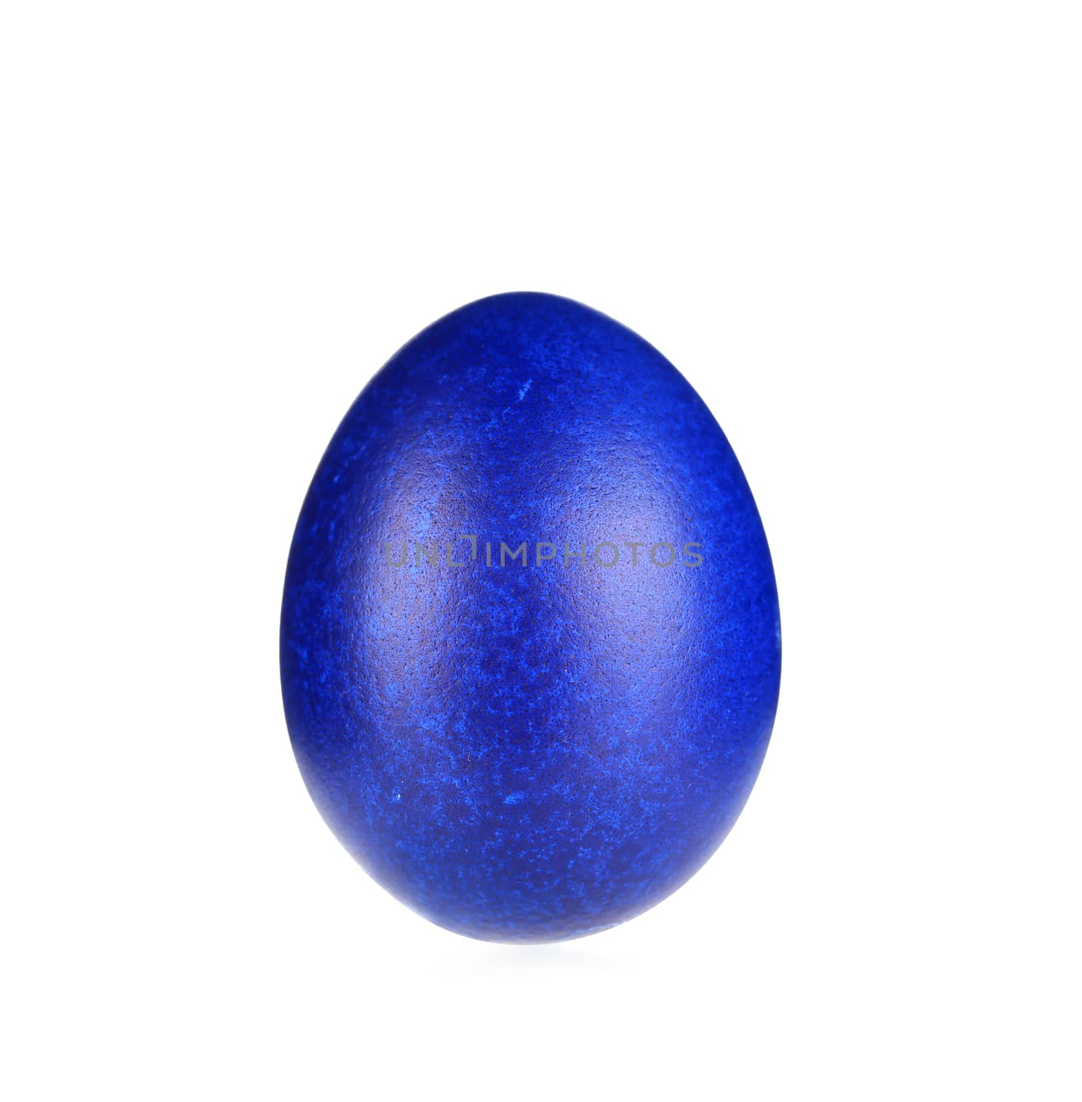 Close up of blue easter egg. by indigolotos