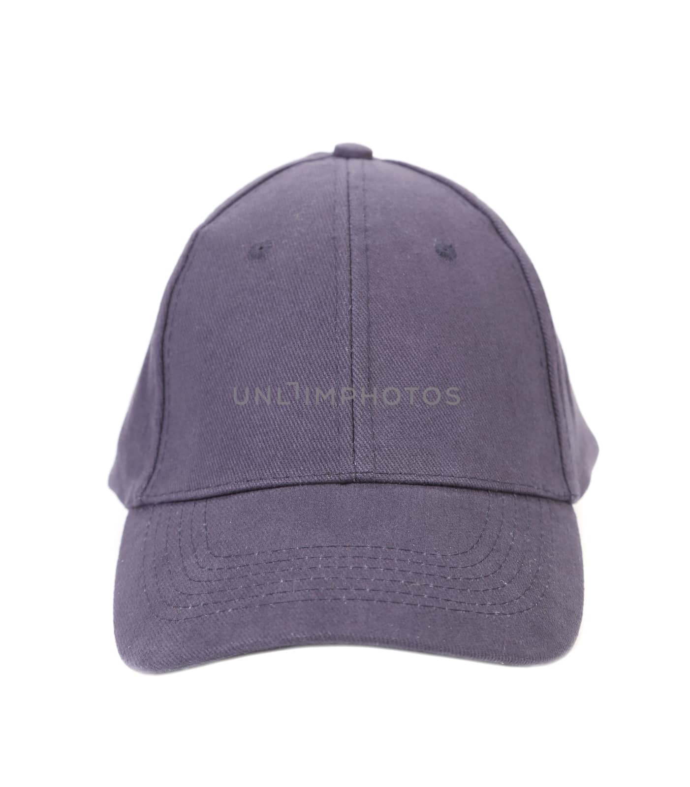 Close up of gray cap. Isolated on a white background.