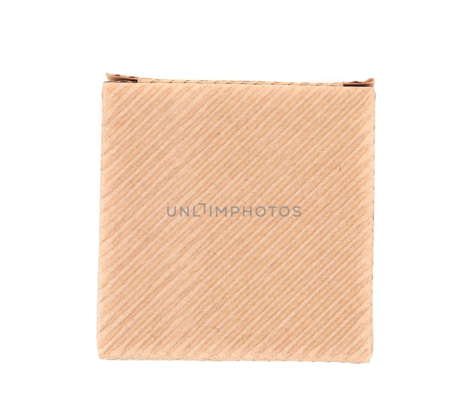 Cardboard box. Isolated on a white background.