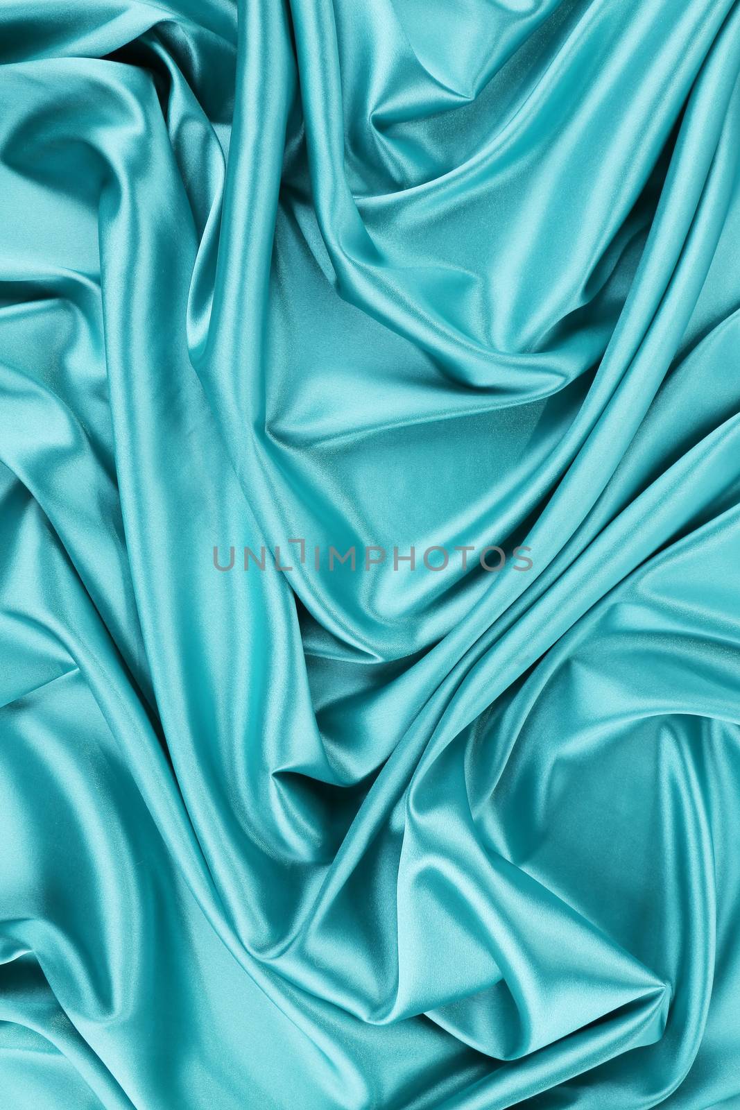 Aquamarine silk drapery. by indigolotos