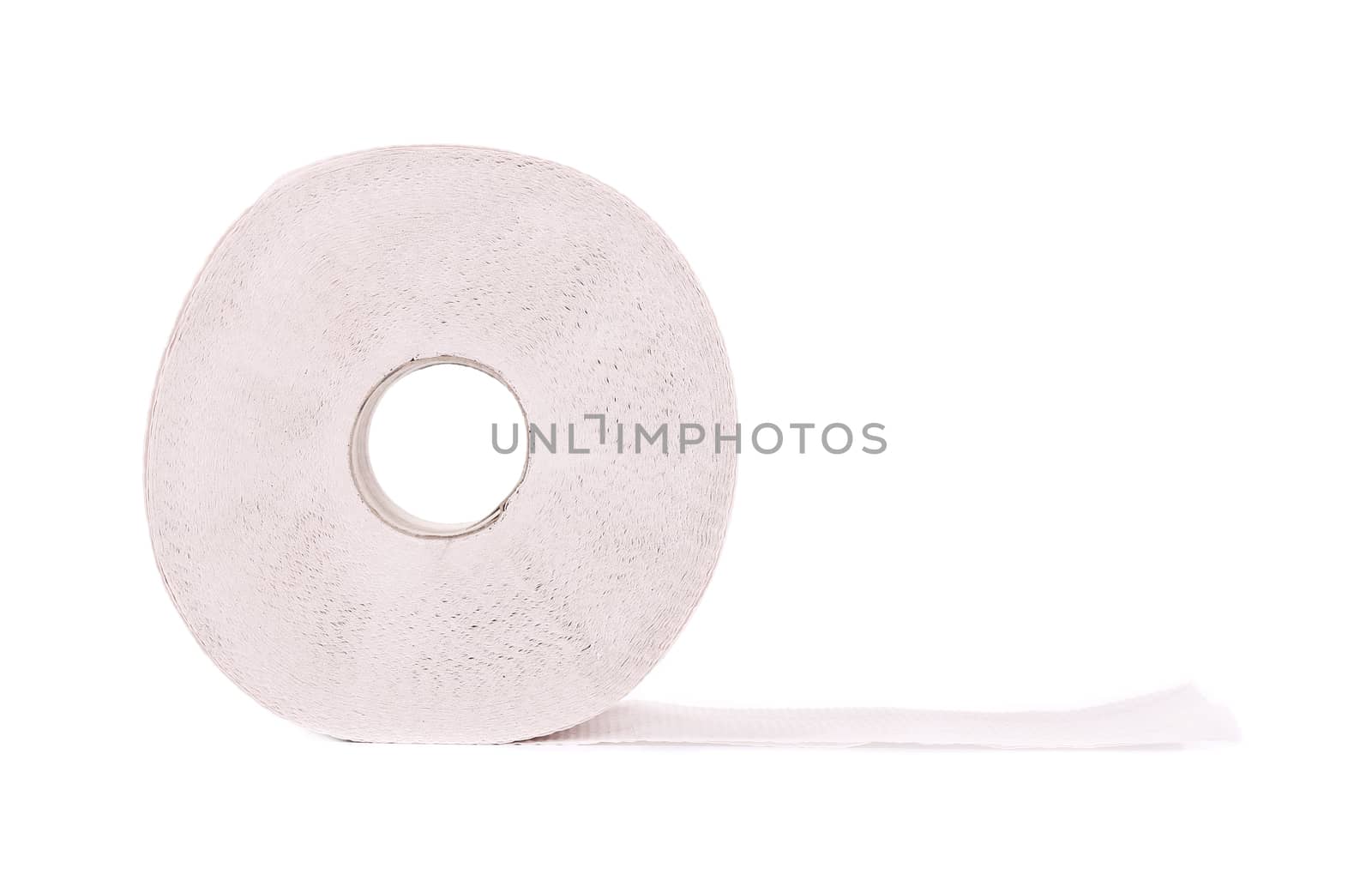 Toilet paper. Isolated on a white background.