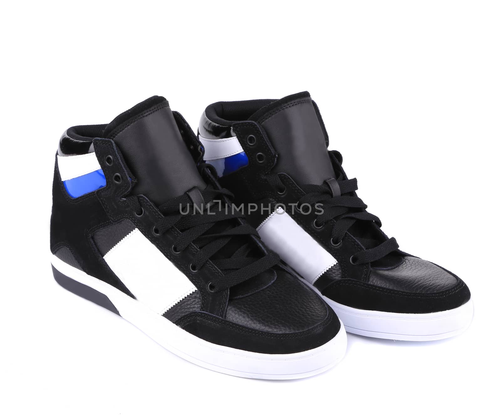 Youth sneakers. Isolated on a white background.