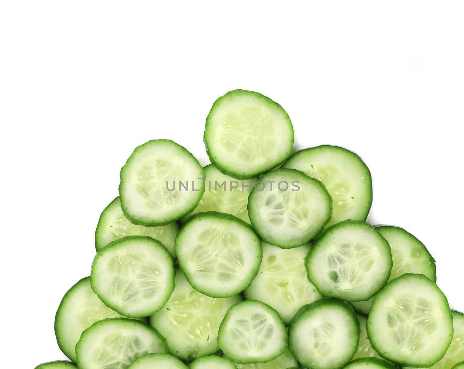 Close up of cucumbers. Macro. Whole background.