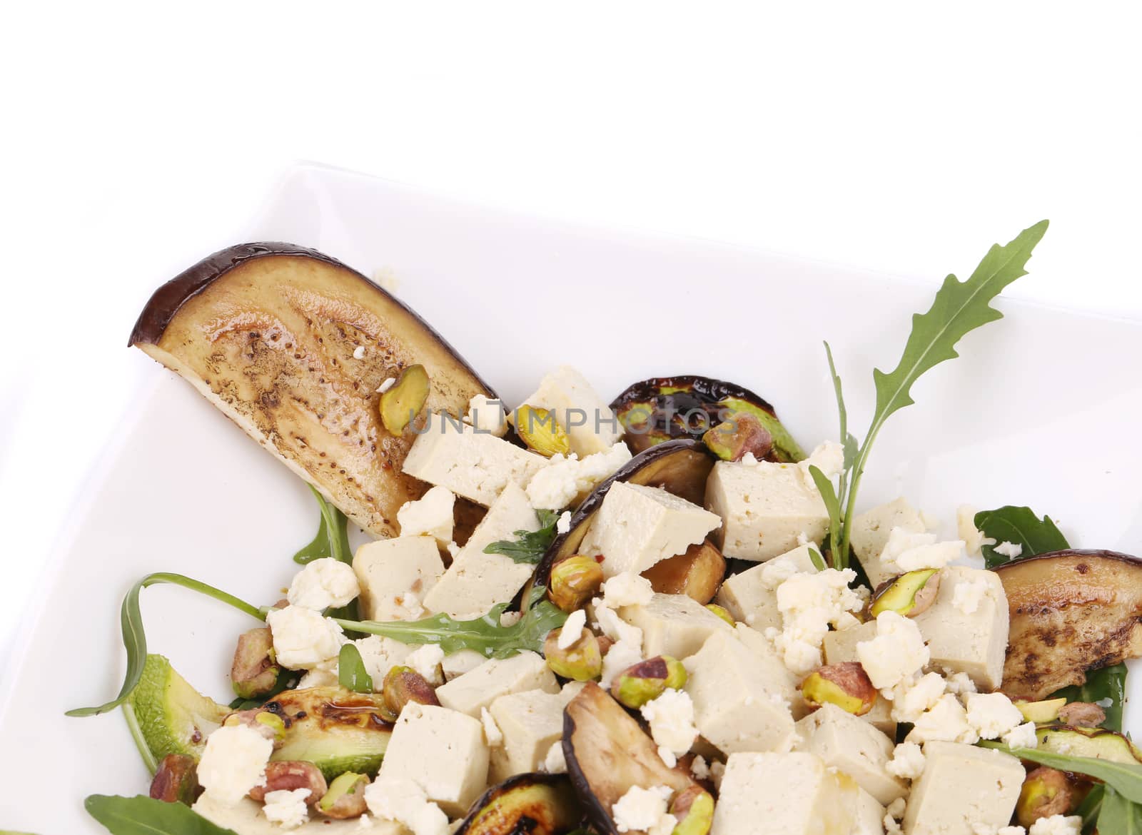 Salad with grilled vegetables and tofu. by indigolotos