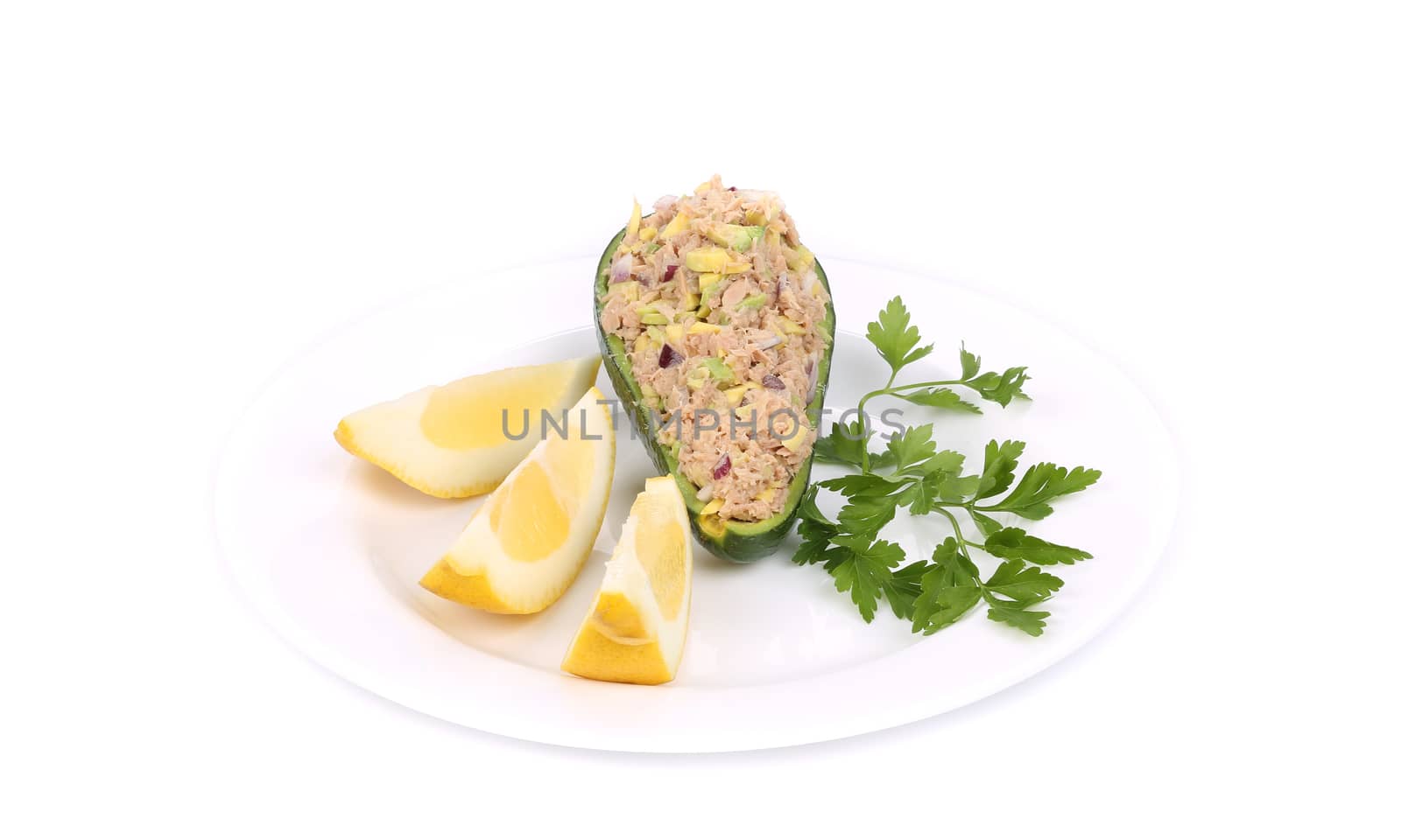 Avocado salad with tuna. by indigolotos