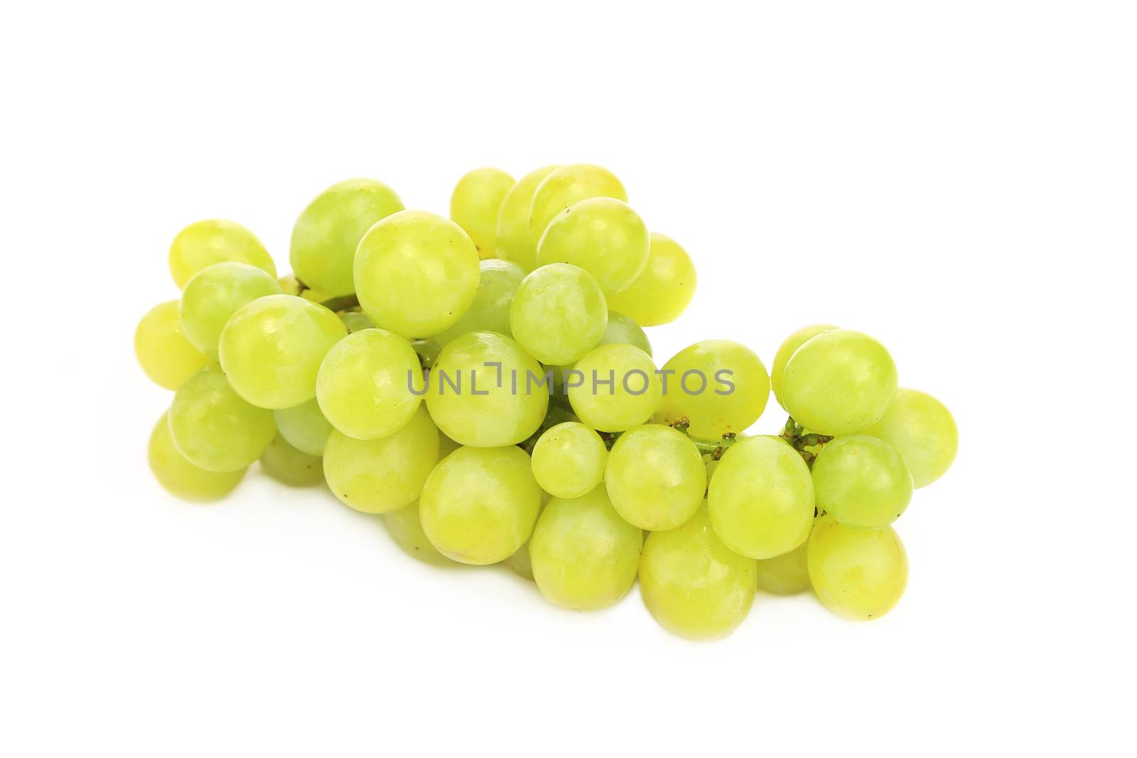 White grape. Isolated on a white background.
