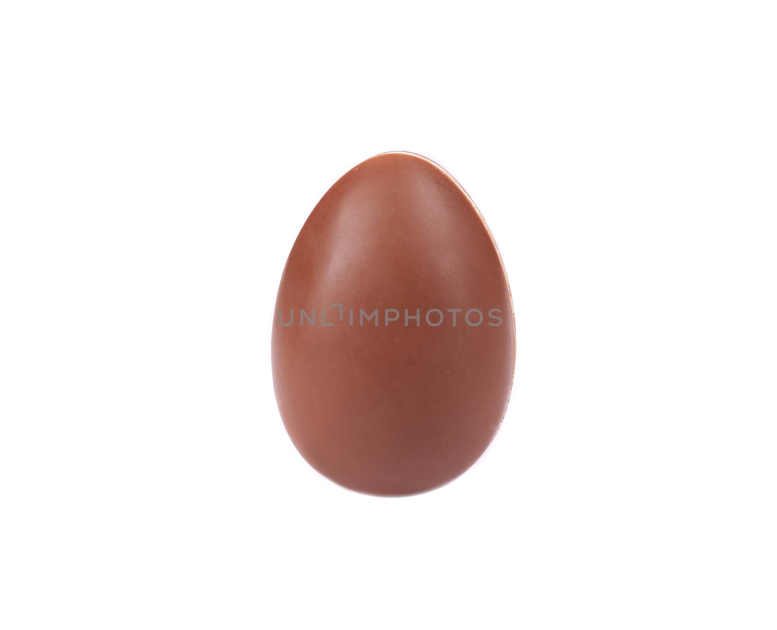 Chocolate egg. Isolated on a white background.