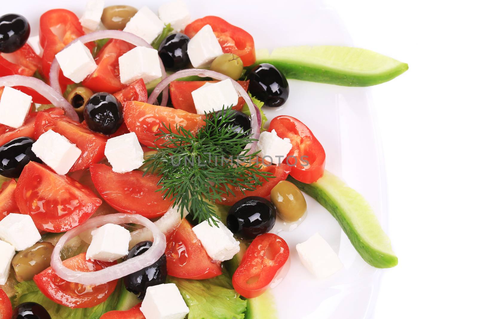Fresh greek salad.