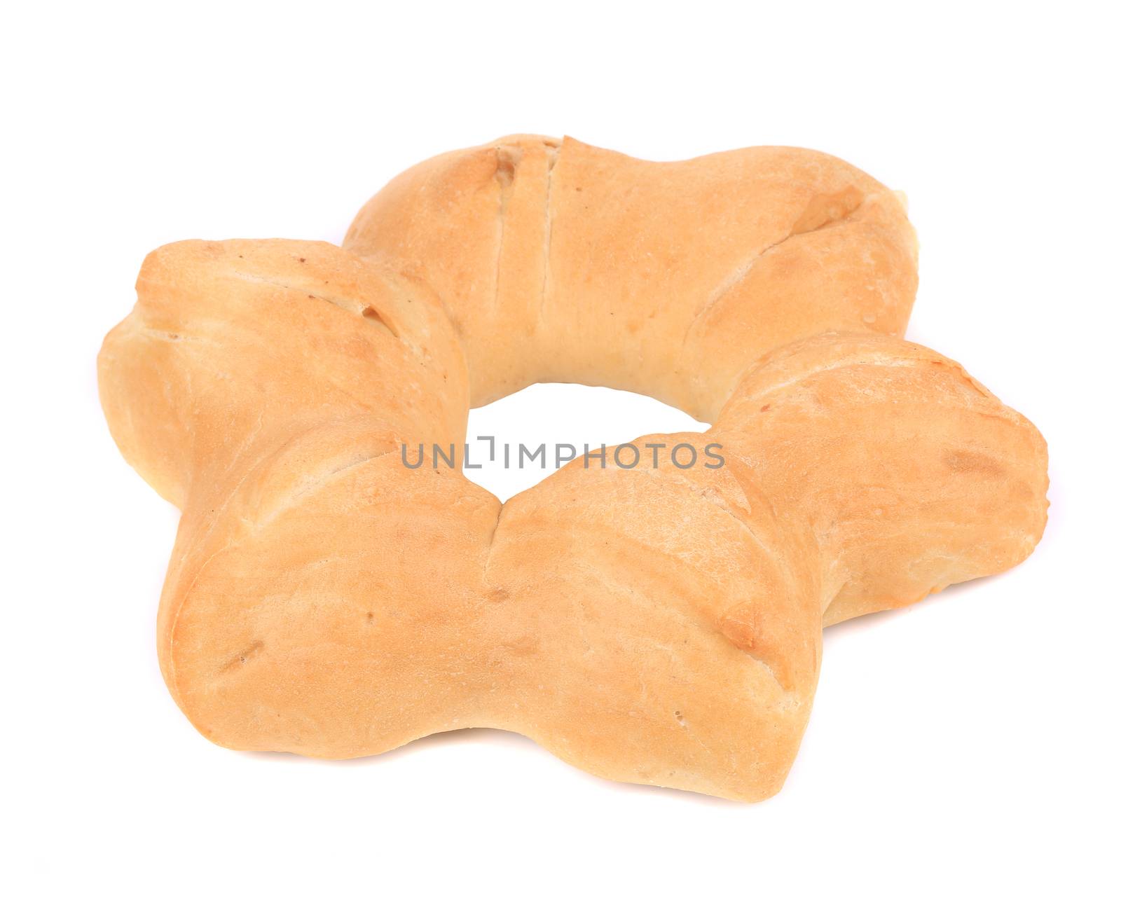 Fresh bread. Isolated on a white background.