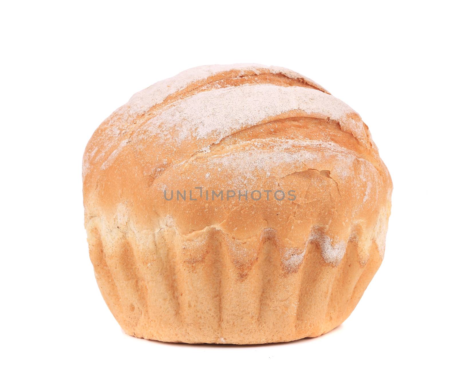 Fresh bread. Isolated on a white background.