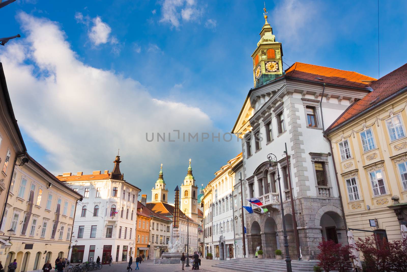 City hall of Ljubljana, Slovenia, Europe. by kasto