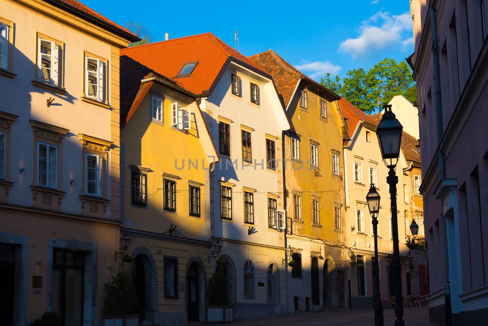 Old houses in Ljubljana, Slovenia, Europe. by kasto