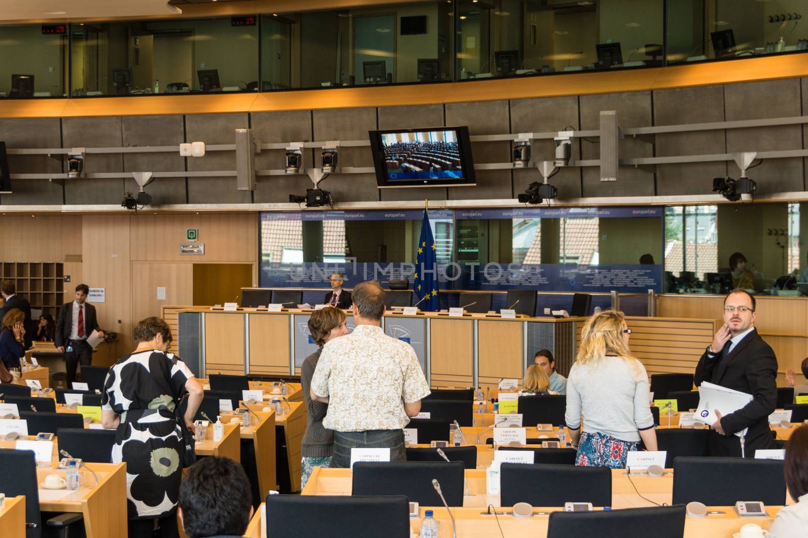 Inside the European Parliament - Brussels, Belgium