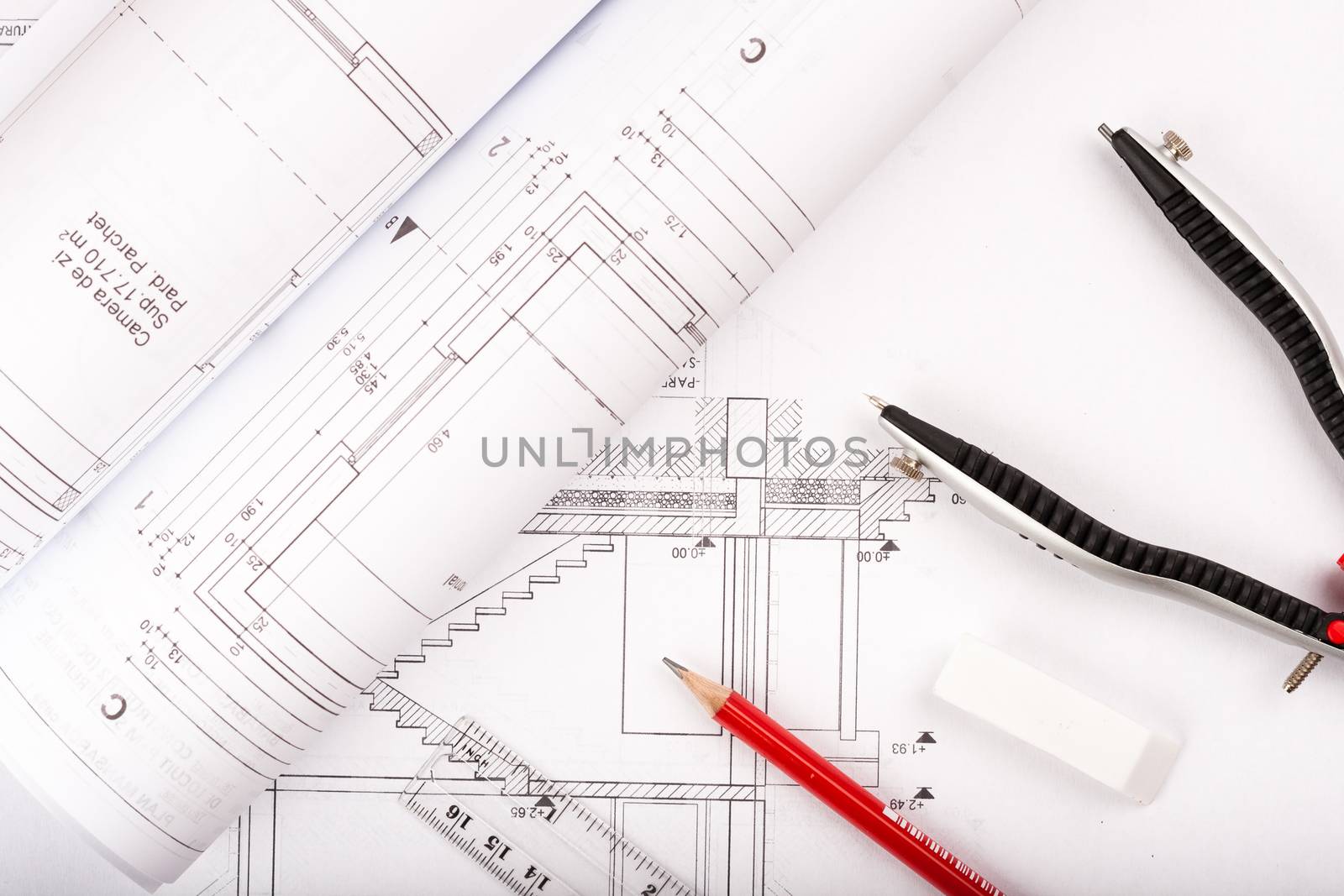 architectural blueprints, house plans with drawing tools