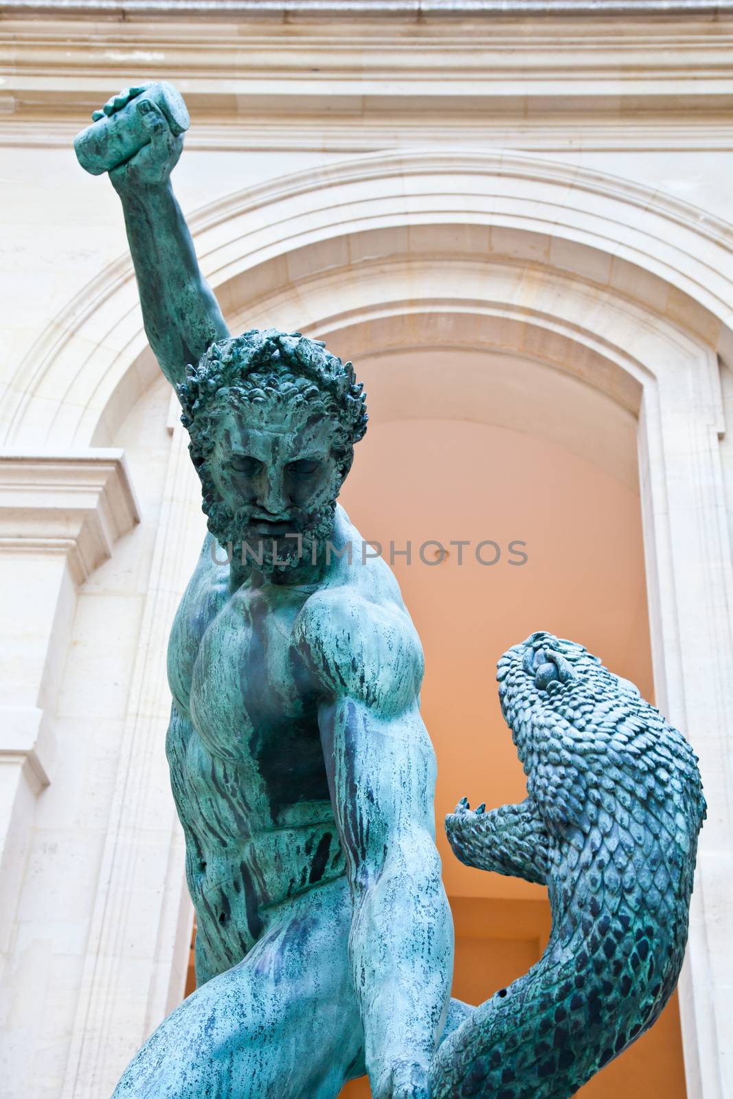 Bronze statue in Luovre museum, Editorial use only