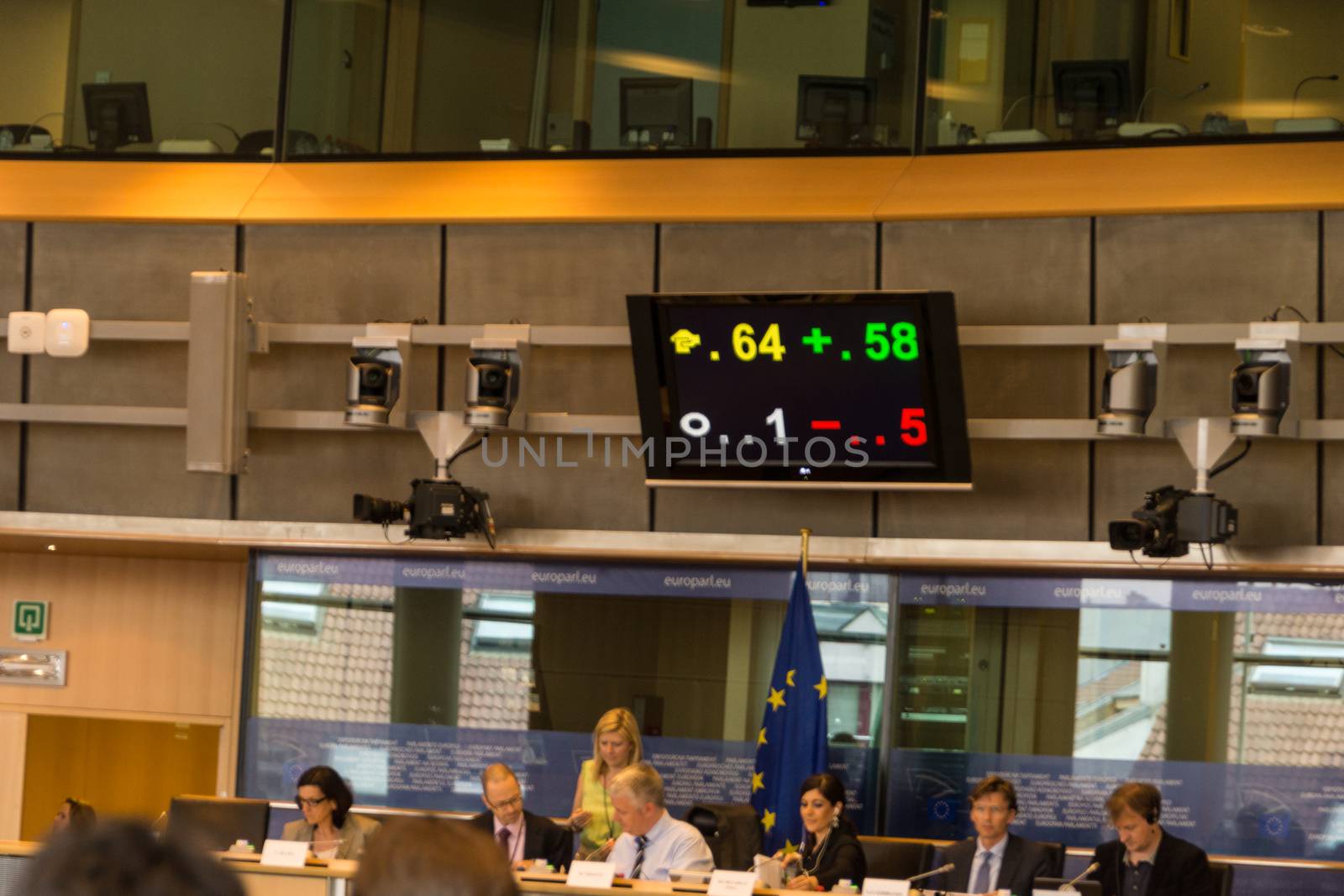 Inside the European Parliament - Brussels, Belgium