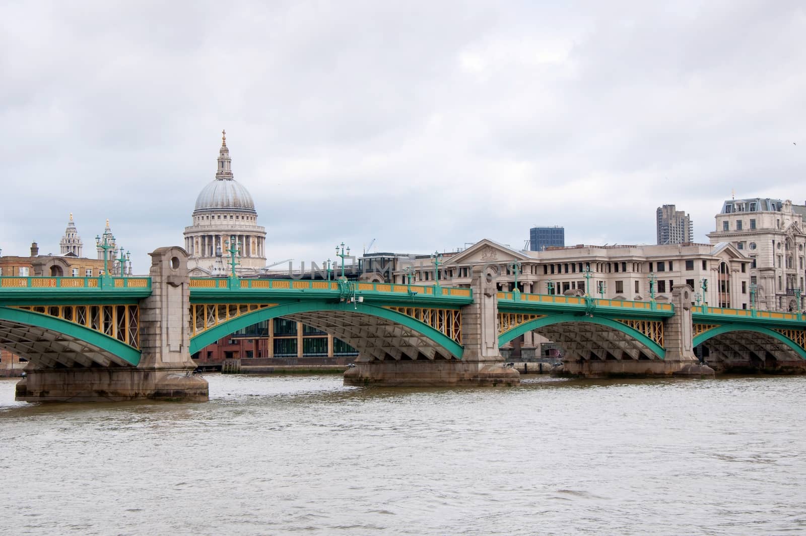 St Paul's Cathedral Dome viewed from across the Thames Rive by mitakag