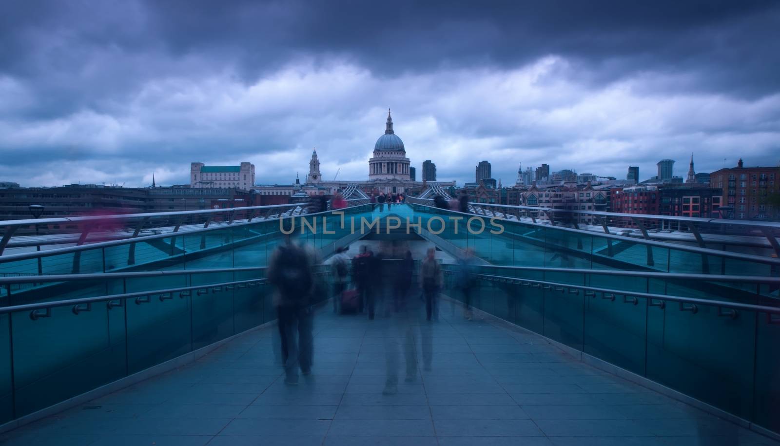 St Paul's Cathedral Dome viewed from across the Thames Rive