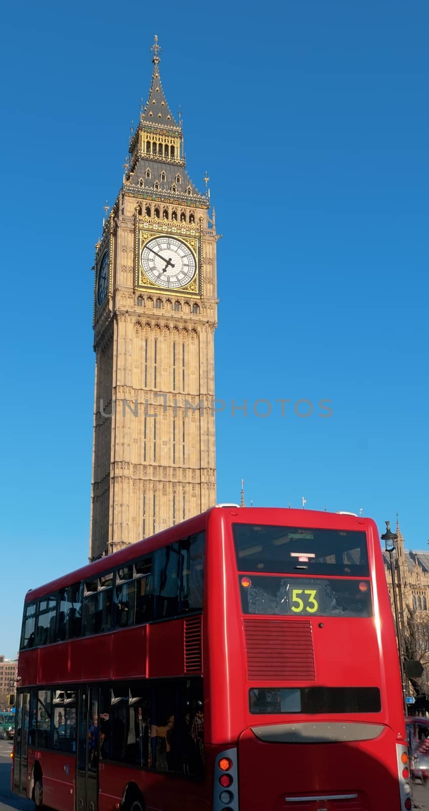 Big Ben - famous clock tower in City of Westminster