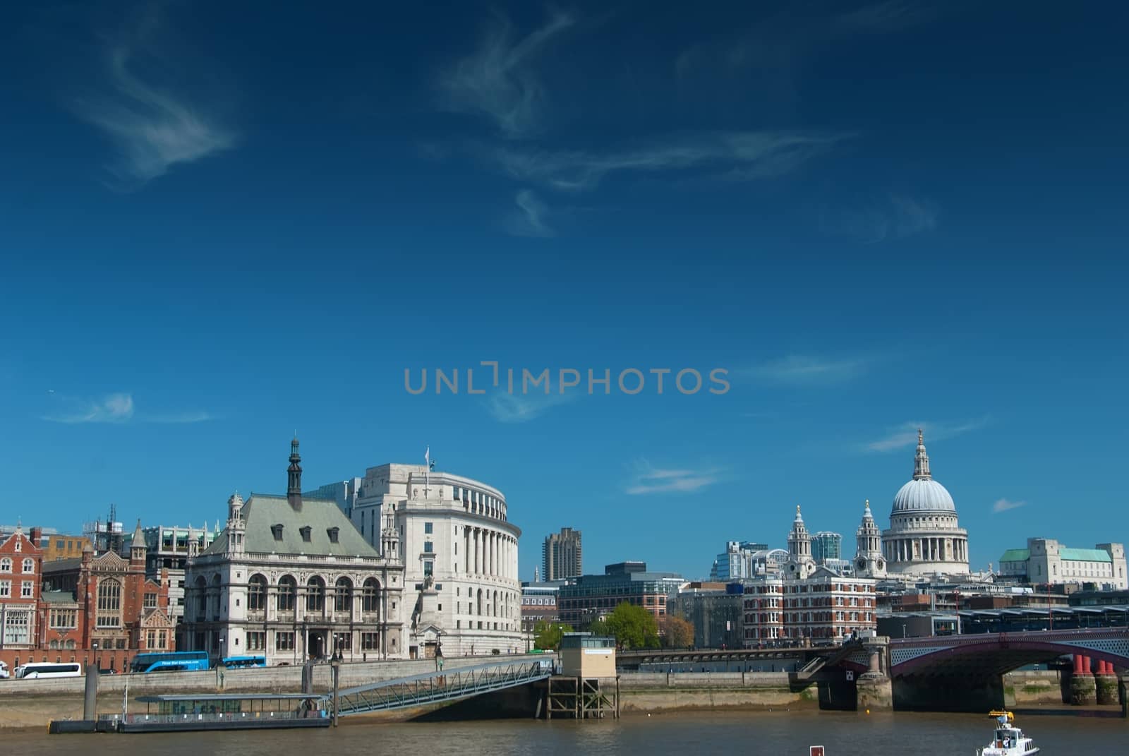 City of London, from across the River Thames, London, England, UK, Europe by mitakag