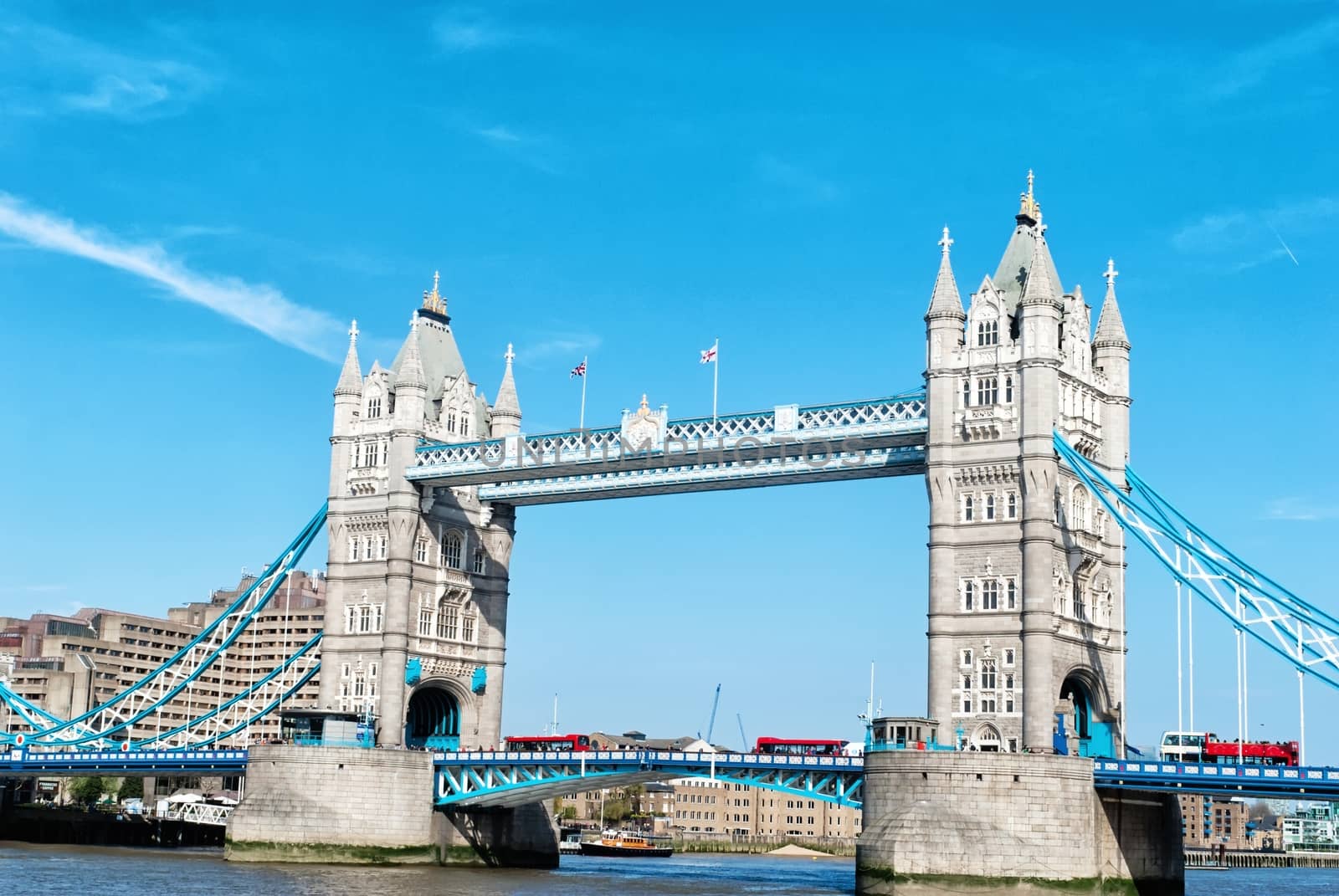 Tower Bridge in London.