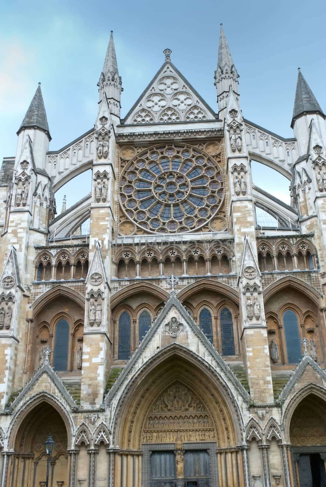 Westminster Abbey in London England, detail