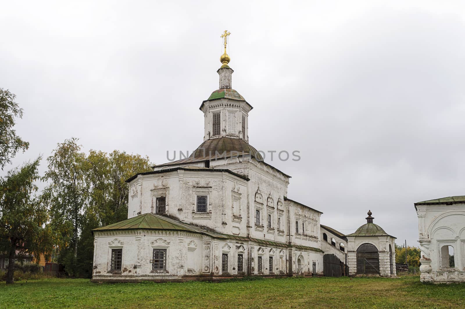 Church of St. Sergius of Radonezh in Dymkovo Sloboda (built in 1747), Veliky Ustyug, North Russia
