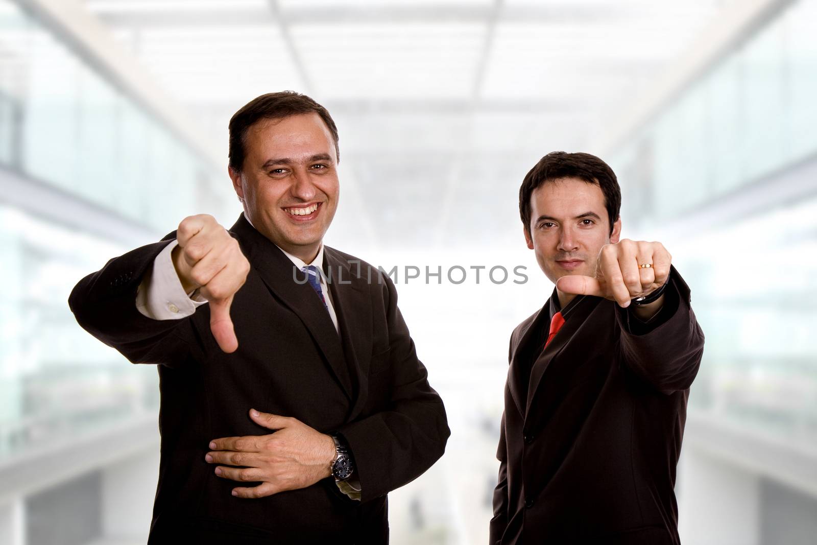 two young business men at the office