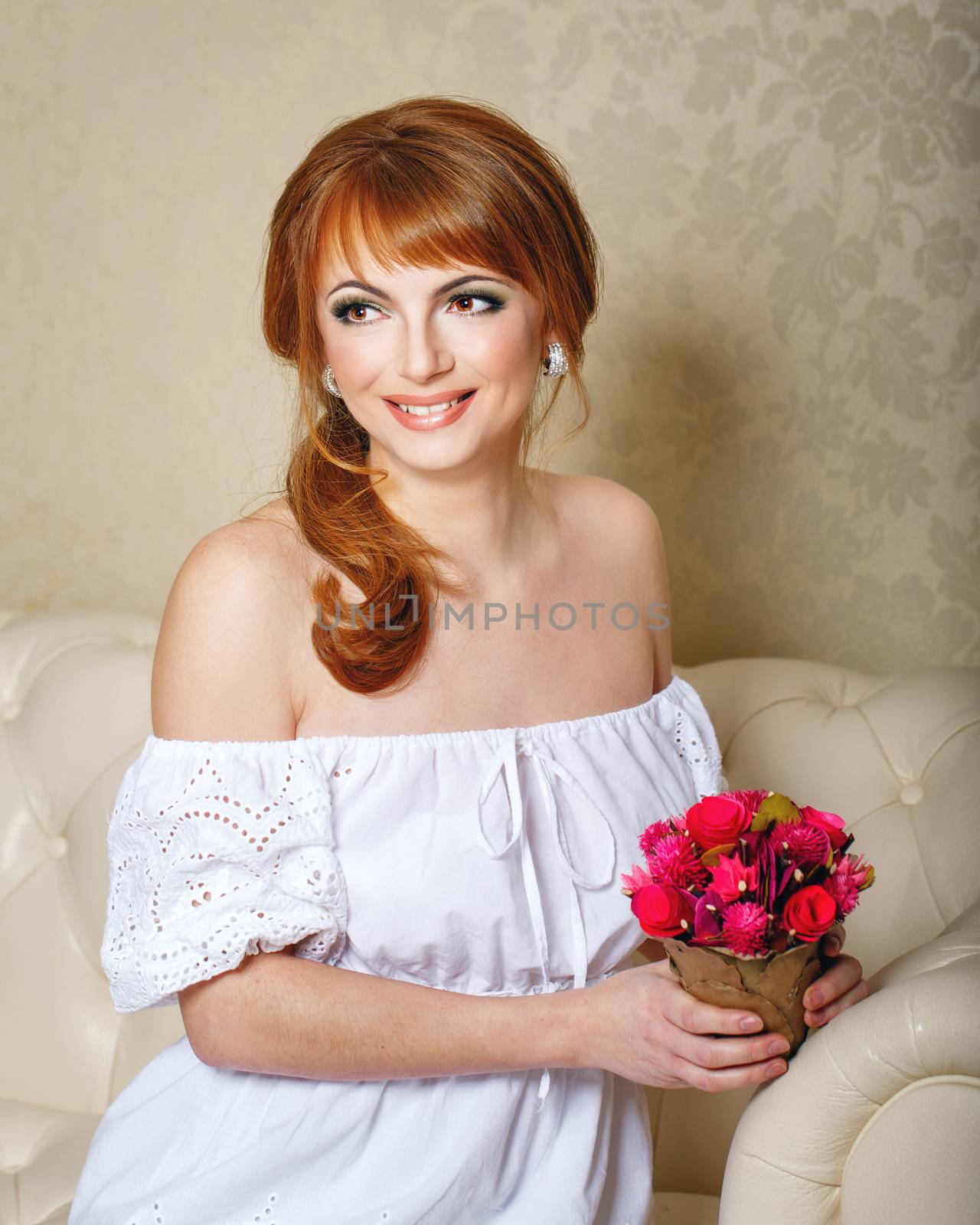 Bride with bouquet by Vagengeym