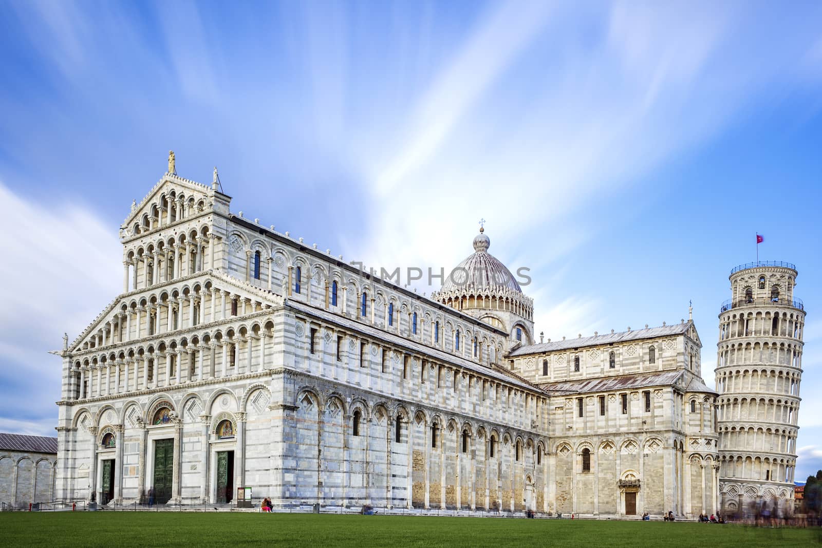 image of the great Piazza Miracoli in Pisa Italy 