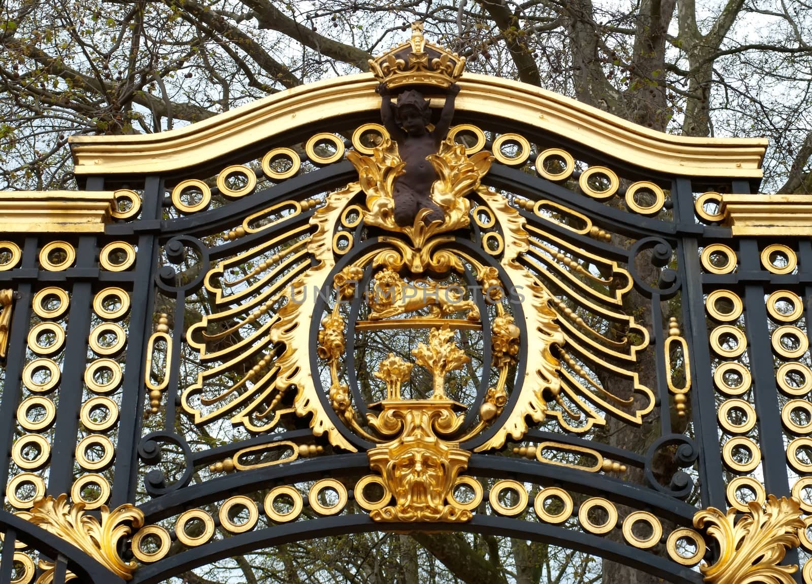 buckingham palace door detail