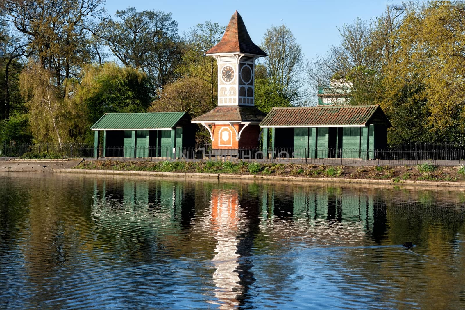 Spring in Beautiful Park in Ilford London