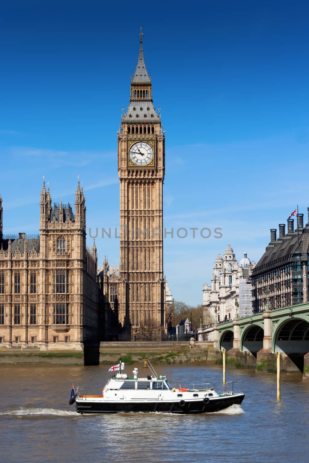 London Buses with Big Ben