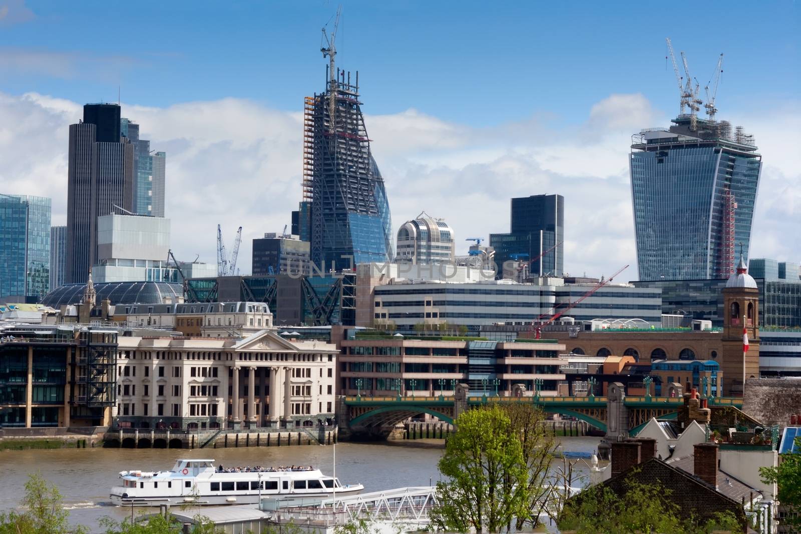 LONDON, UK - modern buildings by mitakag