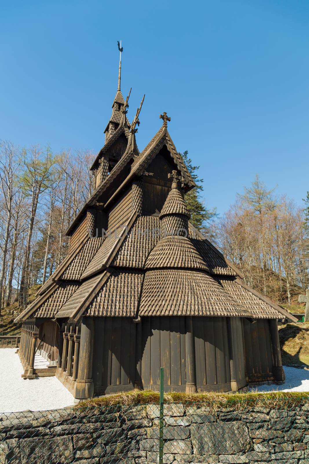 A picture of the fana stavechurch