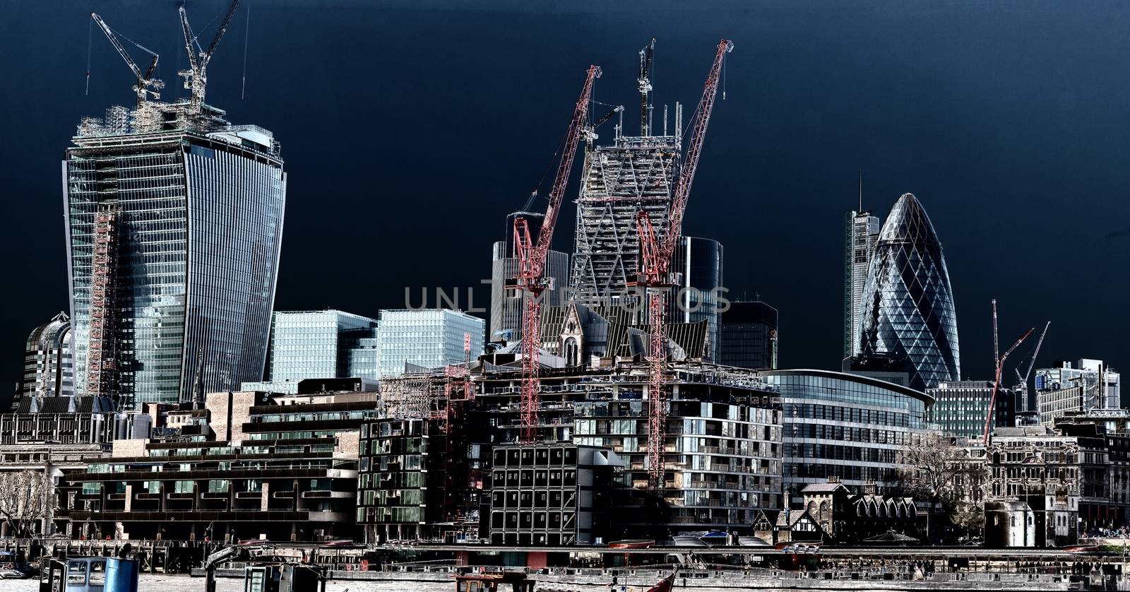 City of LONDON at night by mitakag