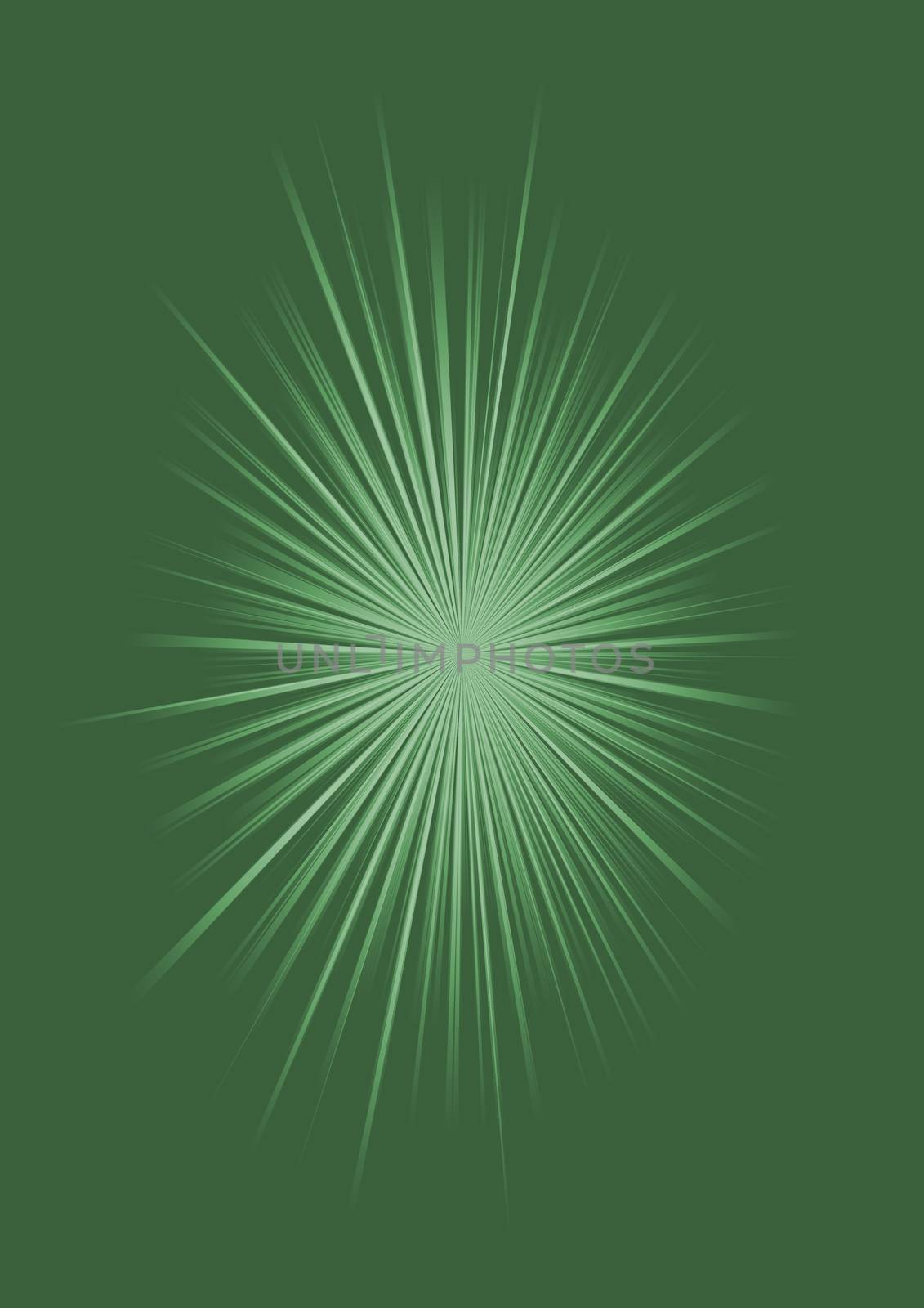 Abstract green background with sunburst by richter1910