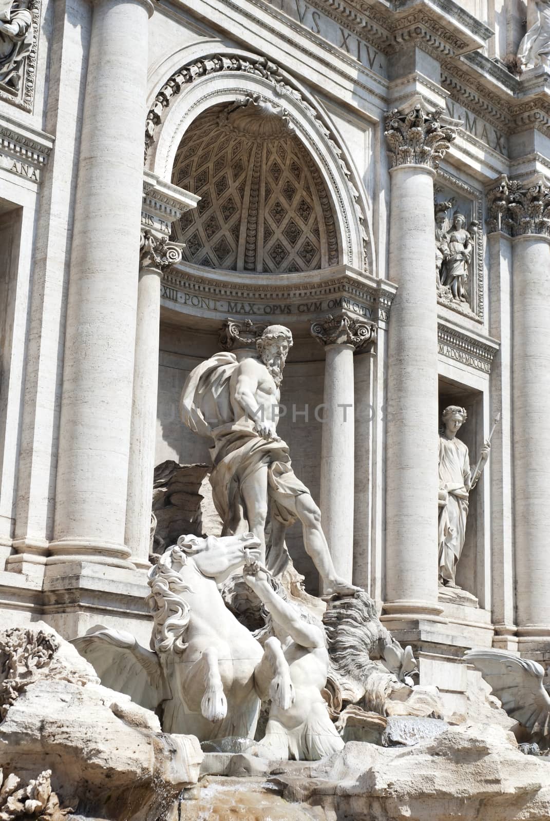 Trevi Fountain, detail, Rome