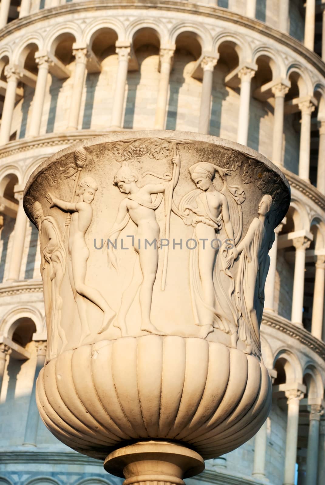 Leaning Tower of Pisa, detail