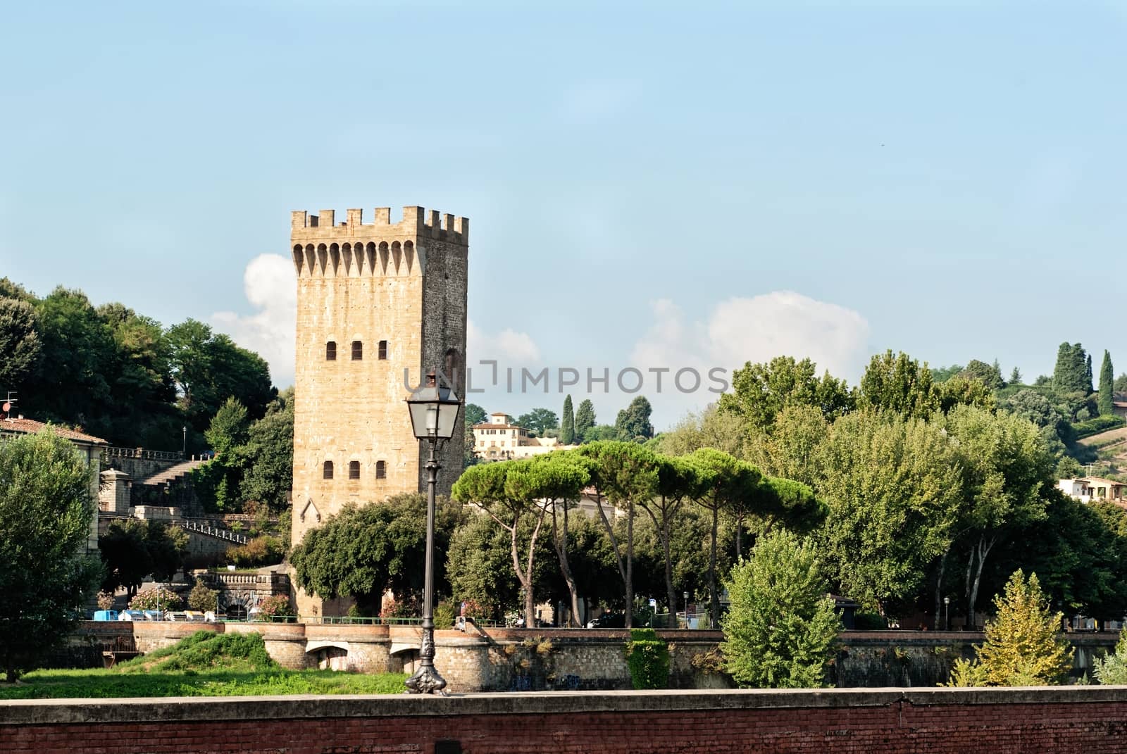 Sunny landscape in Toscana, Italy